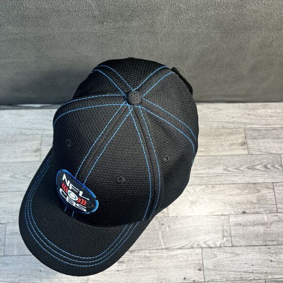 CBS Sports NFL CBS Ball Cap Hat Embroidered Patch Hook/Loop Strap Adjustable EUC - Picture 4 of 13